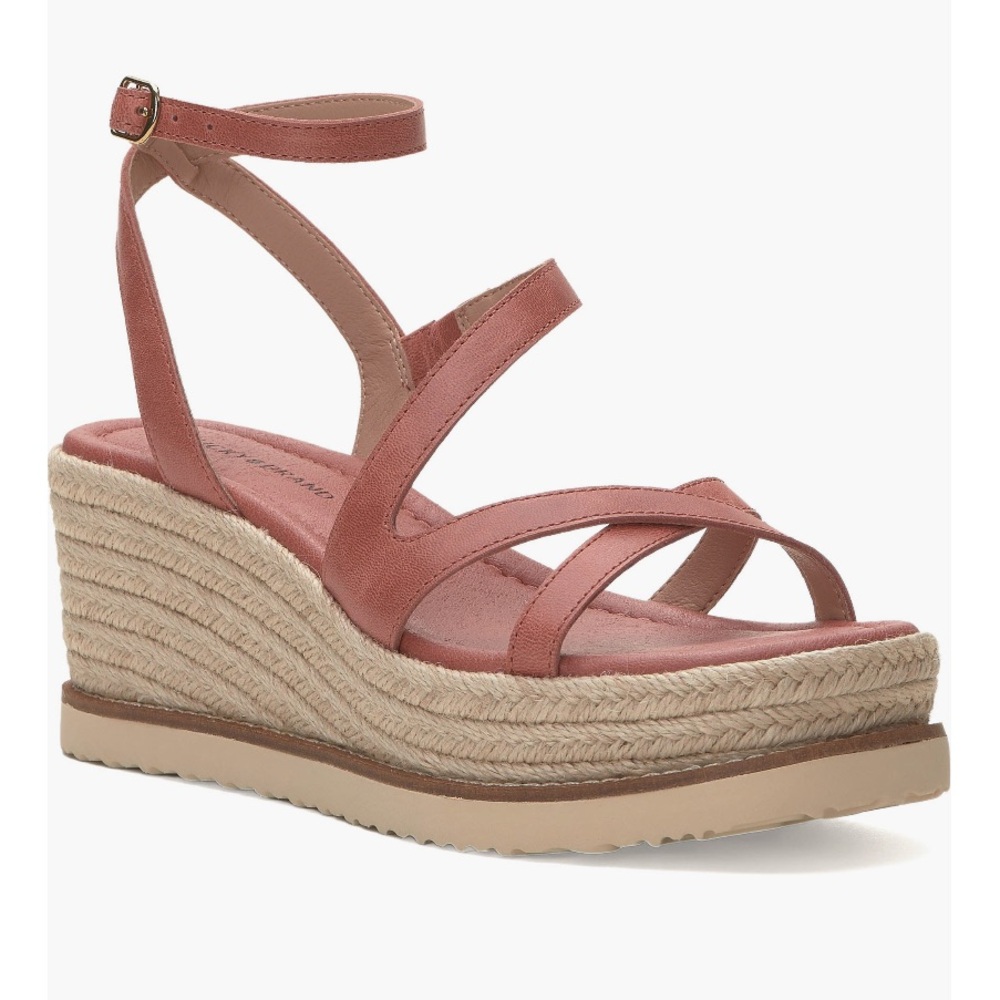 Lucky Brand, Leather Sandals, Carolie Platform Wedges